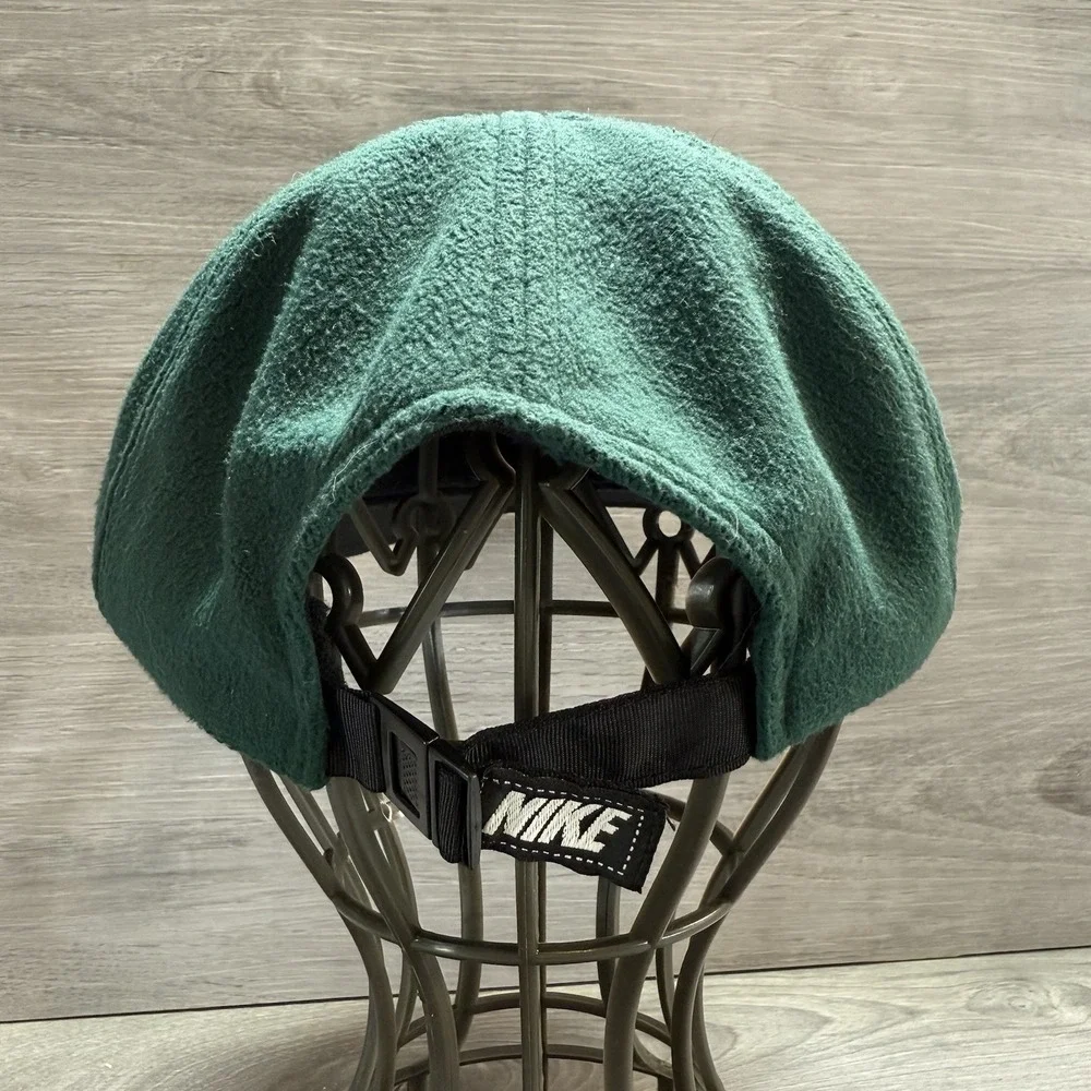 Vtg Nike Fit Fleece Hat Aztec Print Green Geometric Ball Cap RARE!